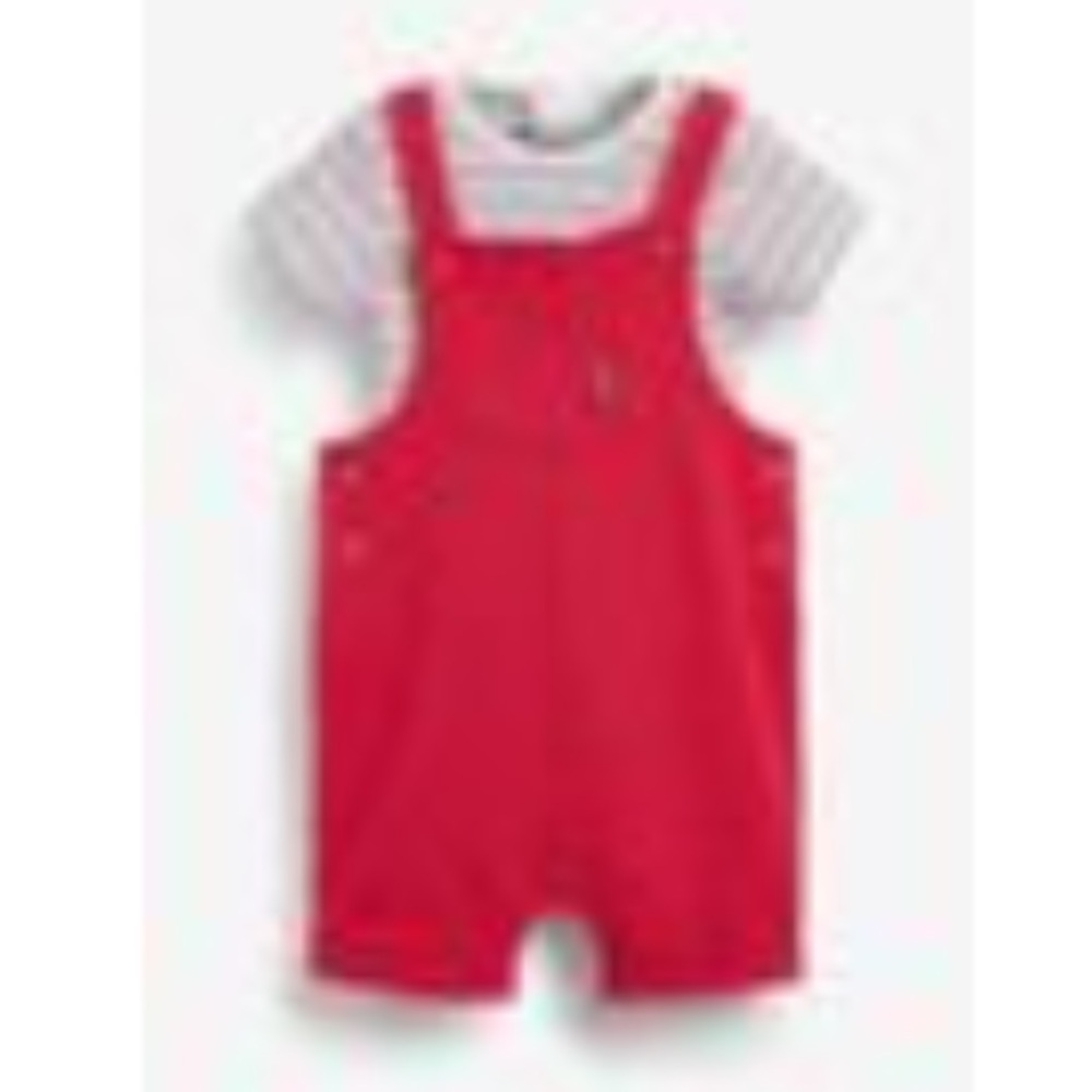 Red Boat Dungarees and Bodysuit Set 1.5 -2 year - Picture 7 of 12